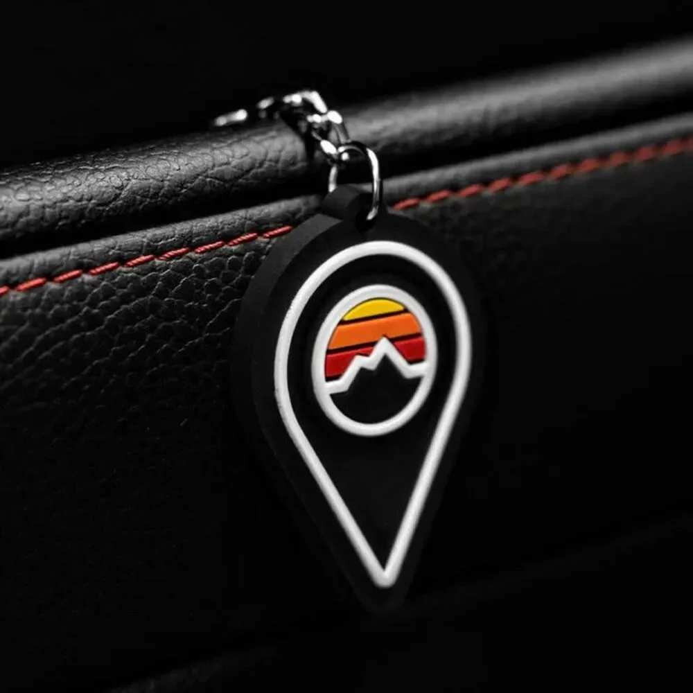 2 Black Yota Xpedition Mountain Logo Keychain Toyota TRD Pro 4runner Tacoma PVC
